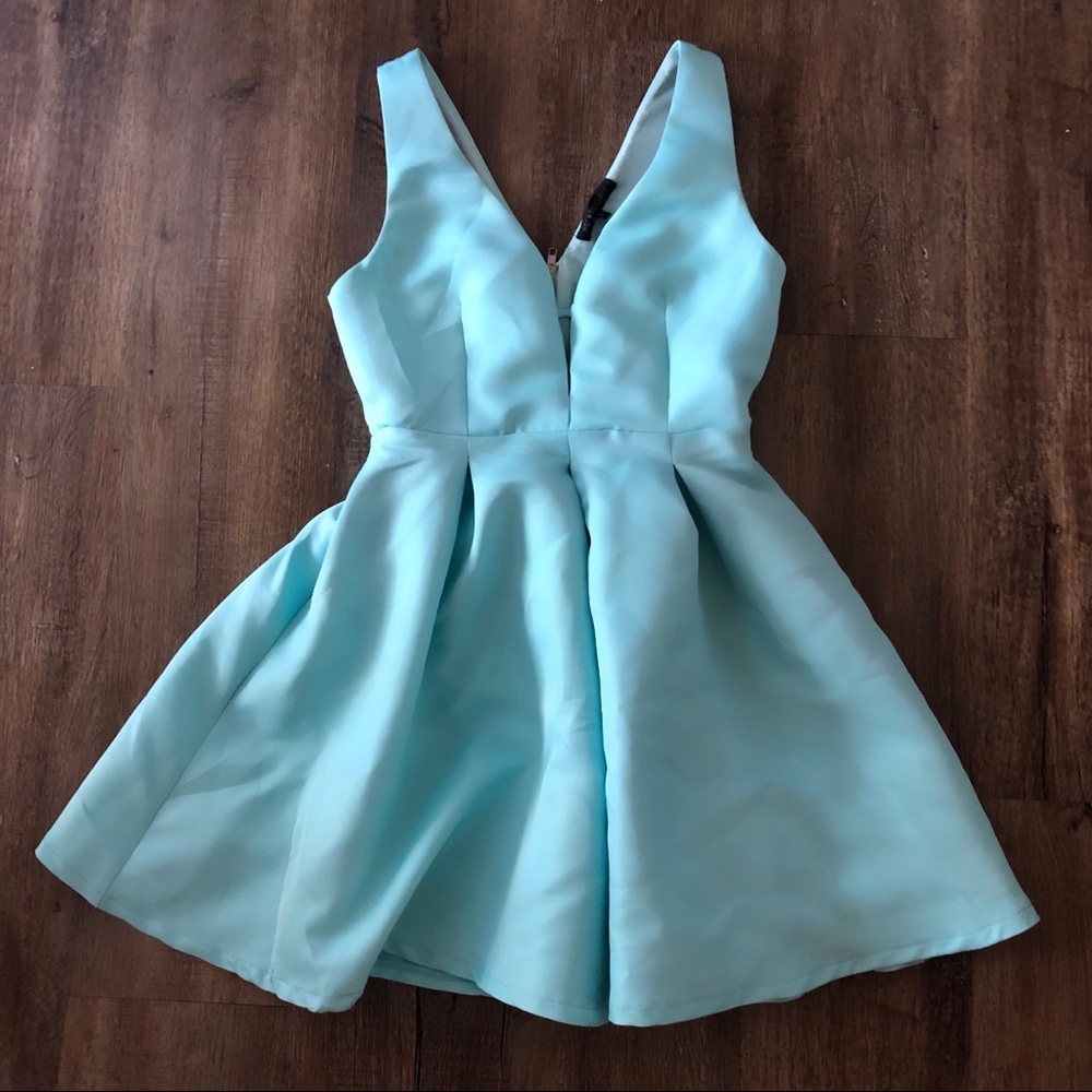 Structured Blue Dress